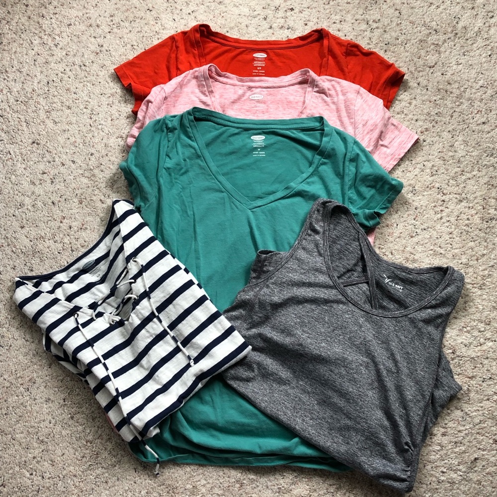 Lot of 5 S/M Maternity Shirts